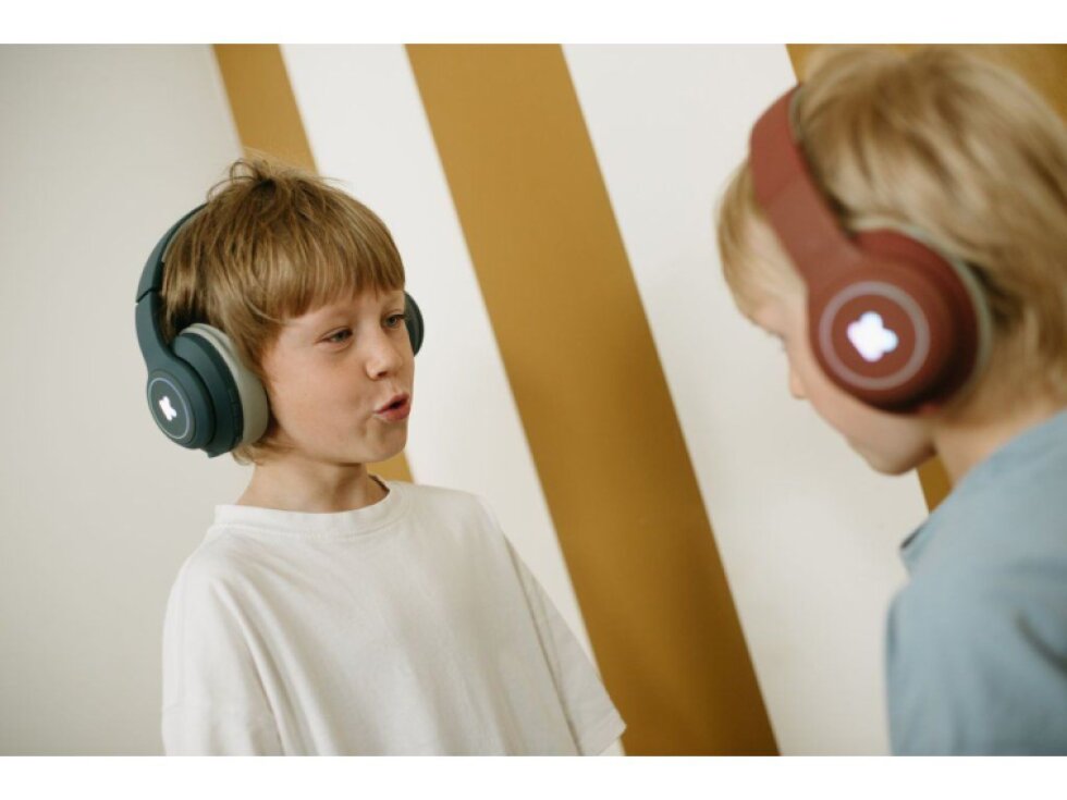 Blikající dětská sluchátka Kidywolf KIDYEARS - modrá