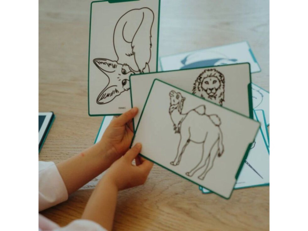 Kreslící tablet Kidydraw mini Kidywolf - Animals around the world