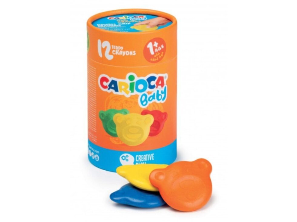 Carioca – Baby Teddy voskovky 12 ks