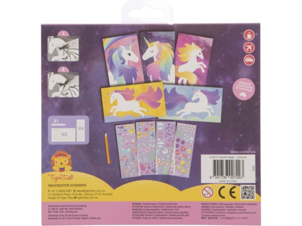Kreativní sada Tiger Tribe Transfer Magic - Unicorn