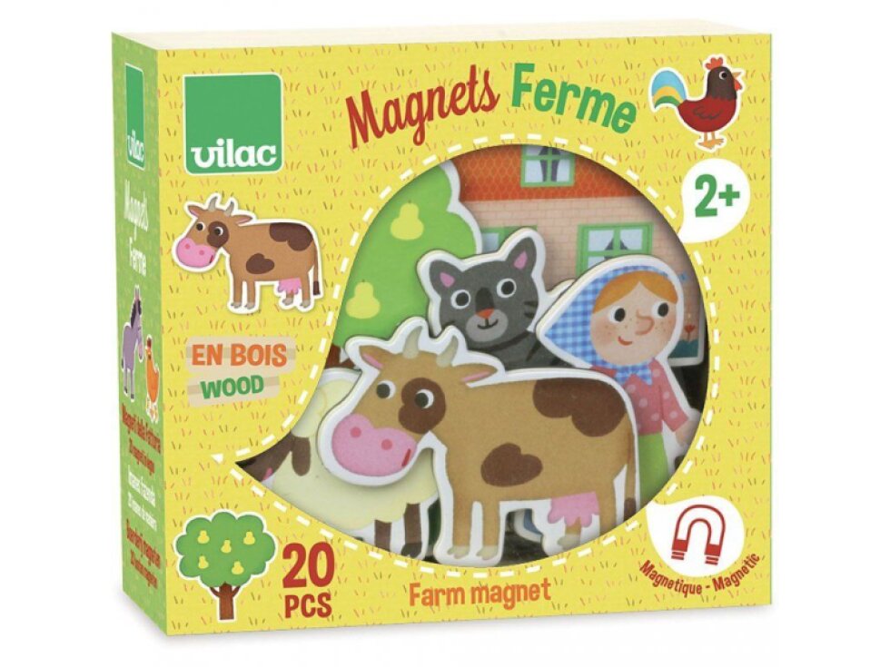 Vilac dřevěné magnety - Farma