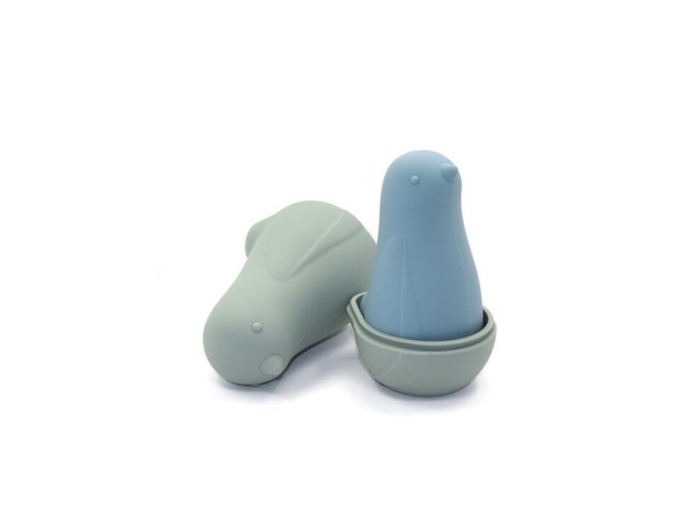 Silikonová sada matrjošek MIWIS – Modří ptáci,6 dílů