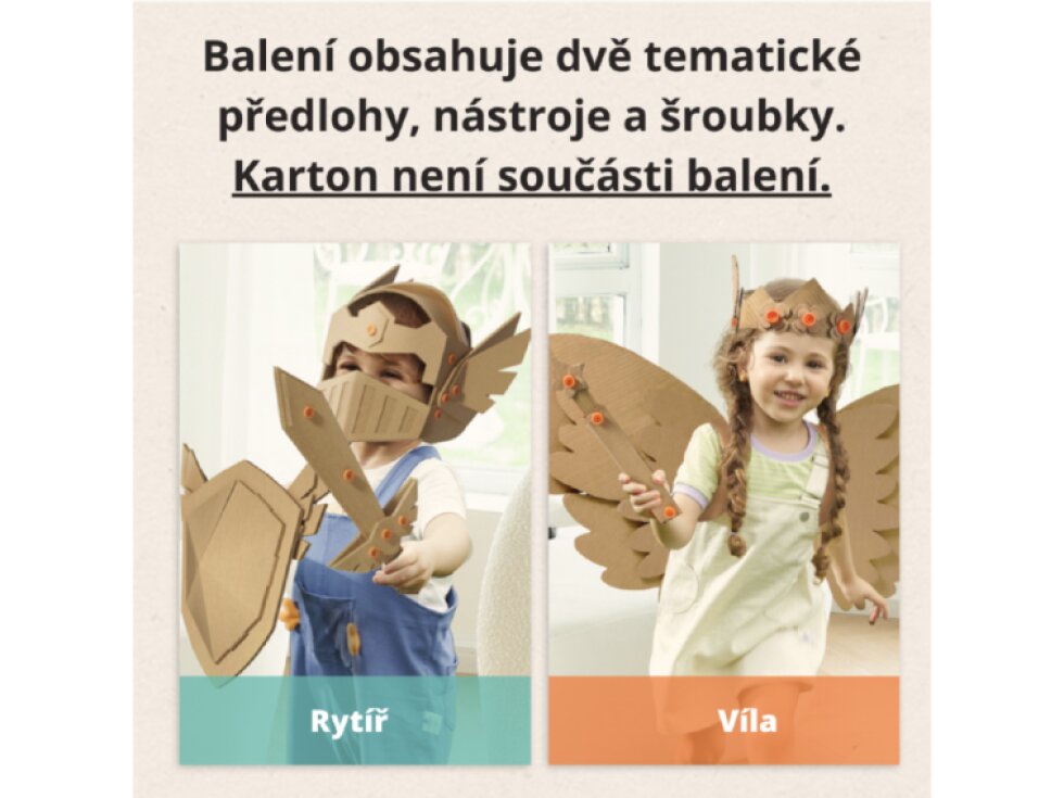 Mideer kreativní sada Udělej si sám – Víla | korunku, hůlku a křídla z kartonu