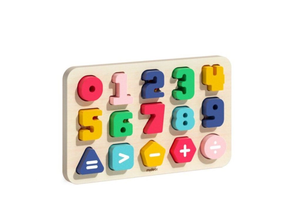 Vkládací puzzle Čísla - 15 dílků
