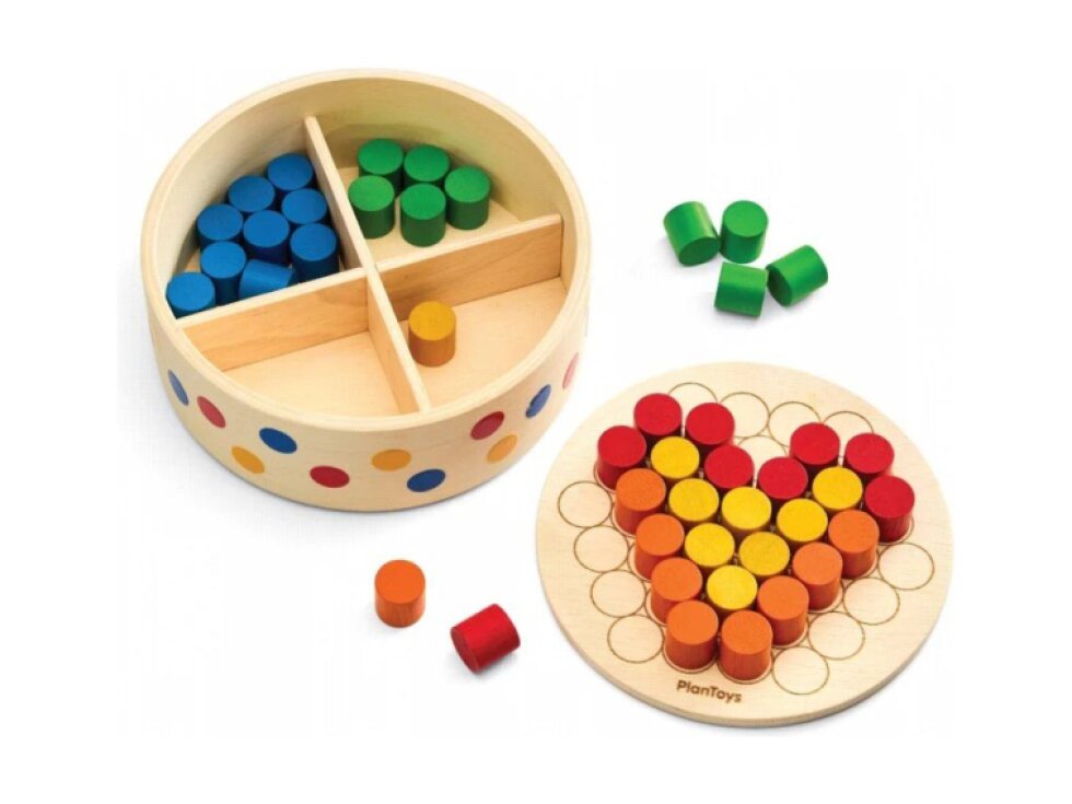 PlanToys Skládání podle předloh v boxu