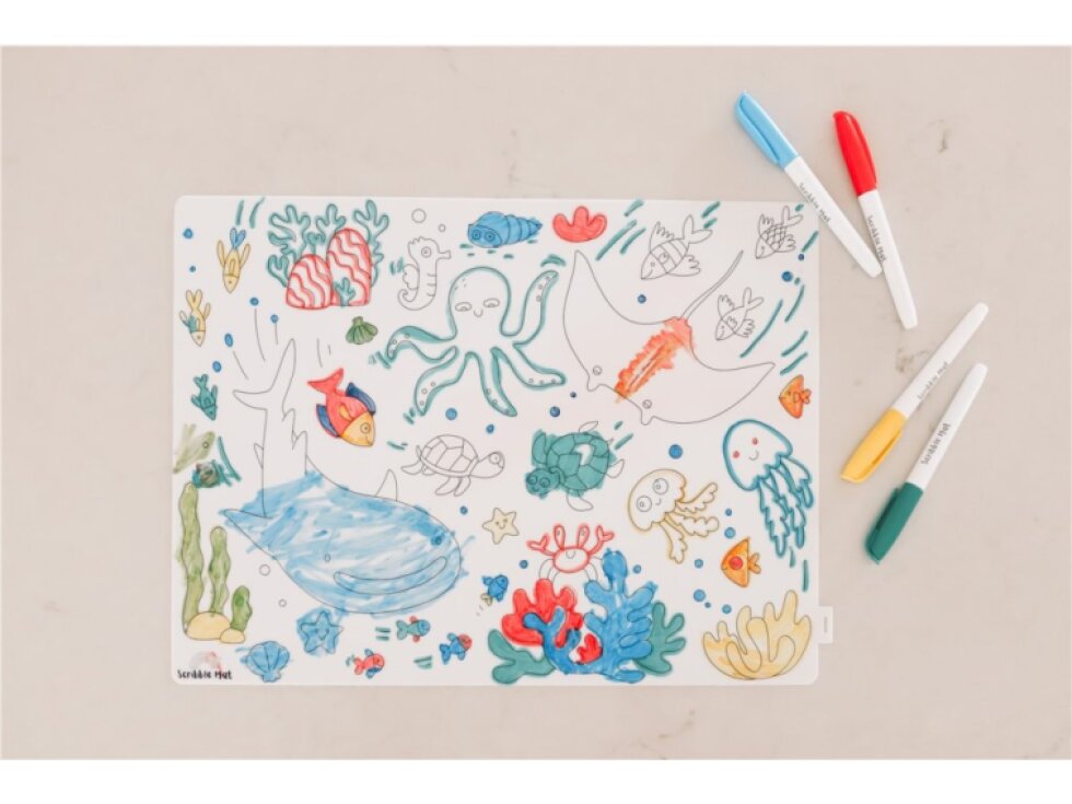 Silikonové omalovánky - Pod mořem