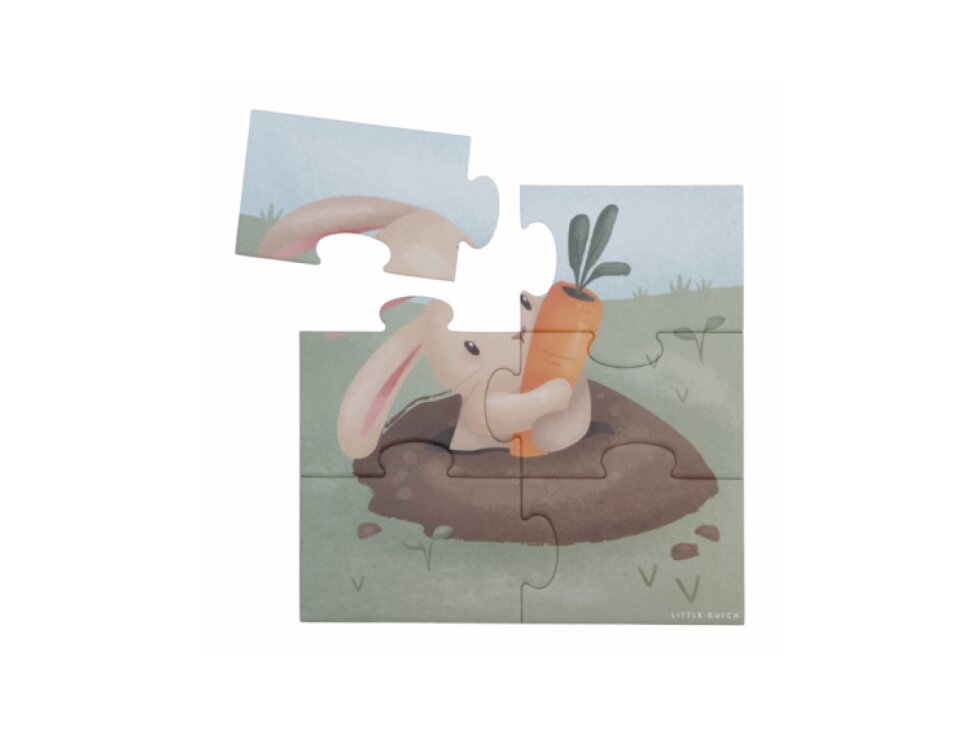 LITTLE DUTCH PUZZLE 4V1 FARMA
