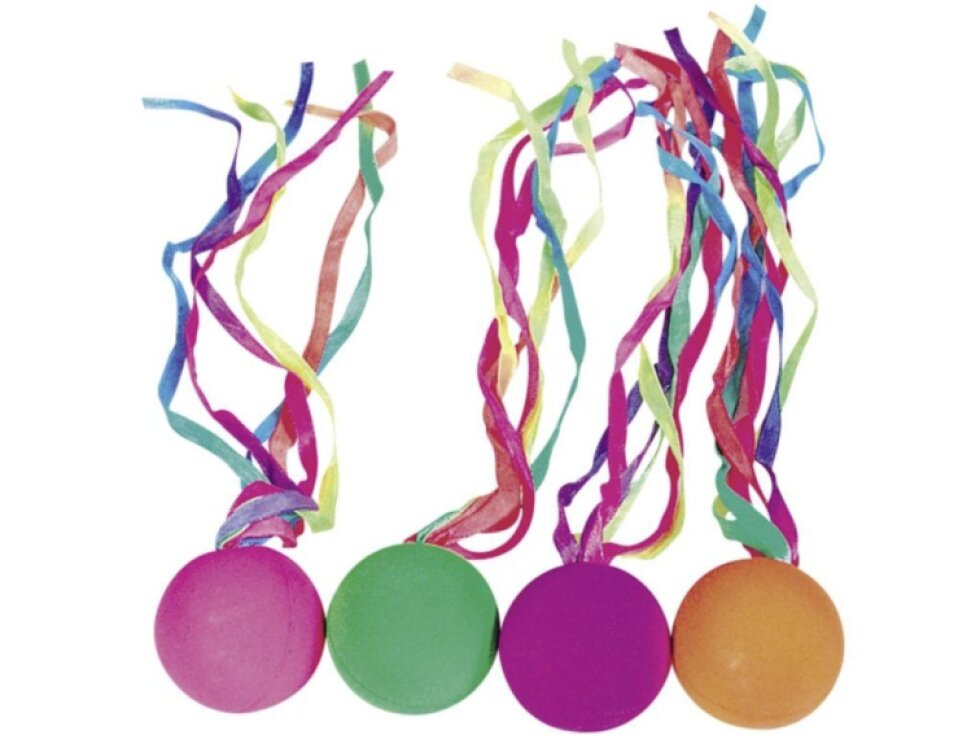 Skákací míček se stuhami