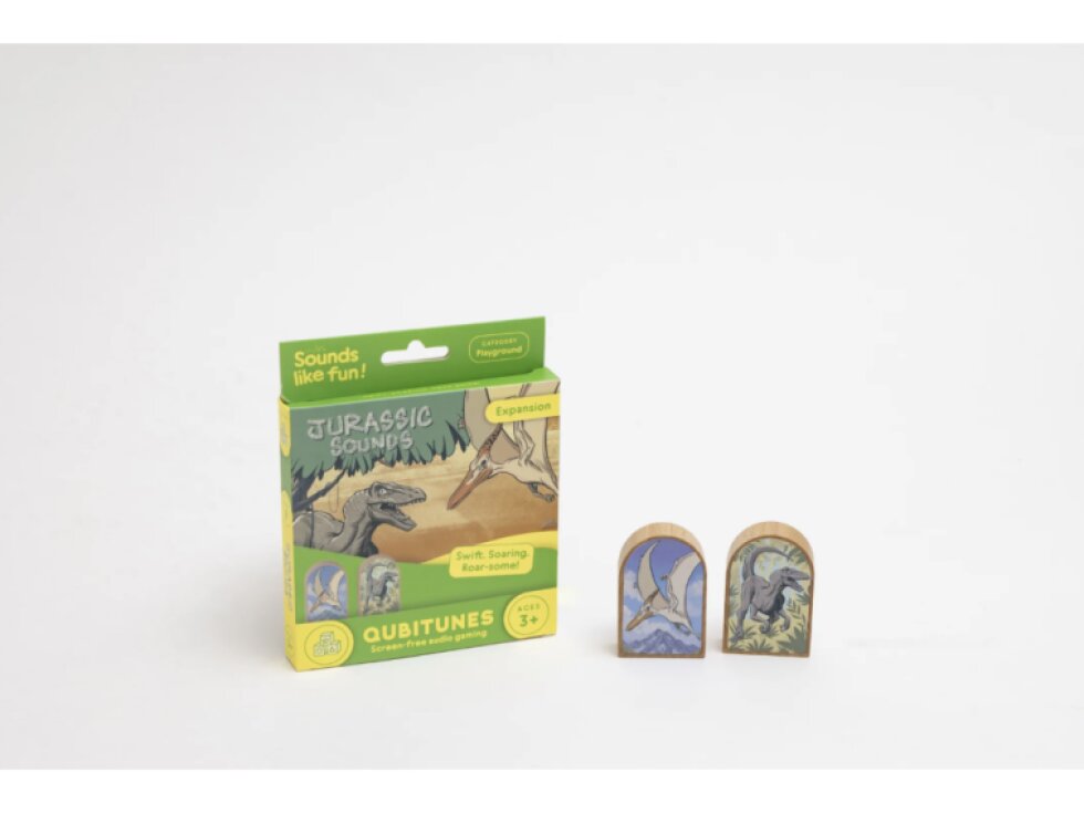 Qubitunes Jurassic Sounds Expansion – interaktivní výuka angličtiny přes svět dinosaurů | rozšiřující balíček