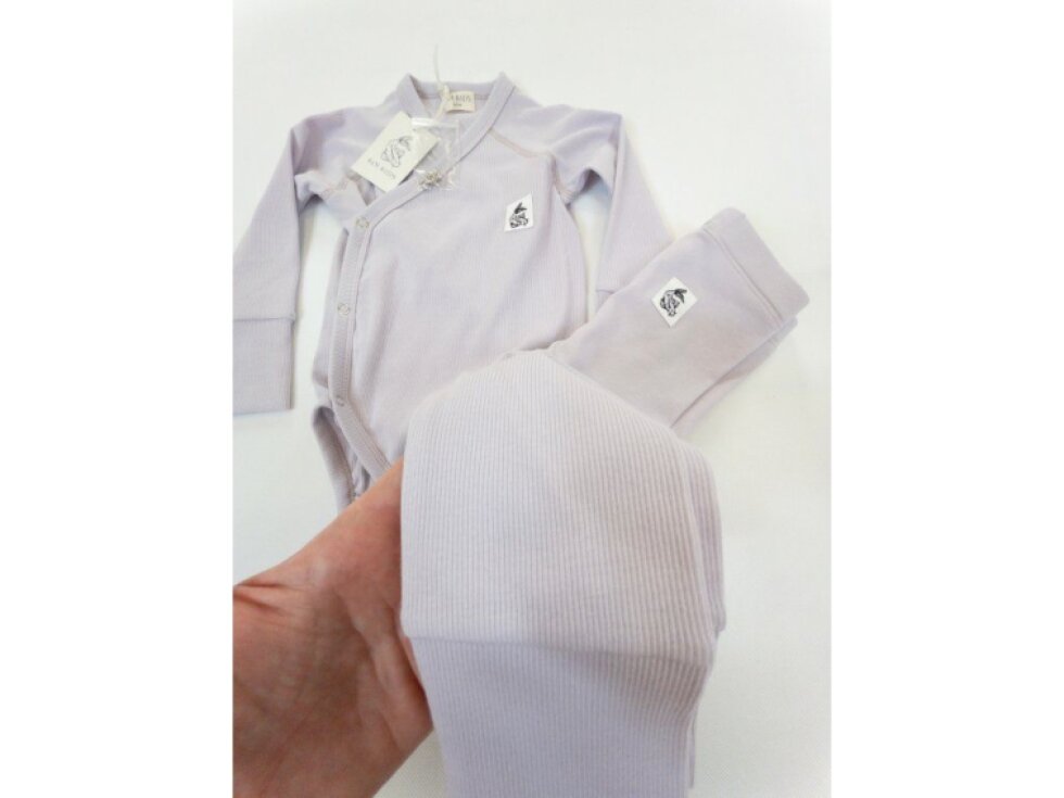 Legíny baby - lila 6-12