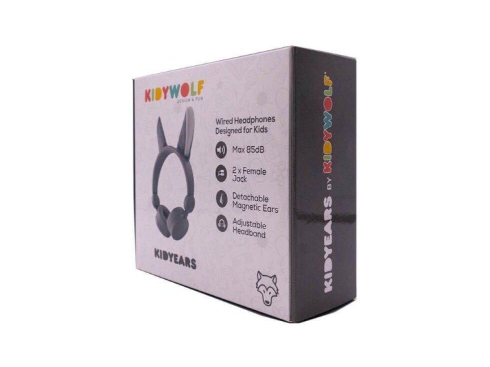 Dětská audio sluchátka Kidywolf Kidyears - Vlk