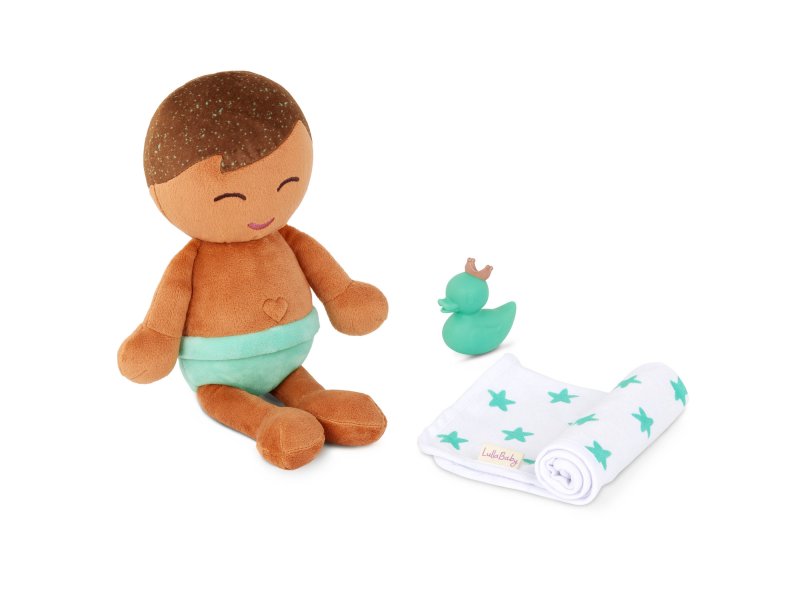 LULLABABY PANENKA PLYŠOVÁ DO VANY KLUK LIGHT BROWN HAIR
