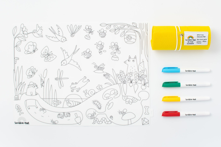 Silikonové omalovánky - Na zahradě