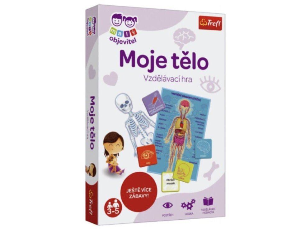 Malý objevitel Lidské tělo společenská naučná hra CZ verze v krabici 19x29x4cm