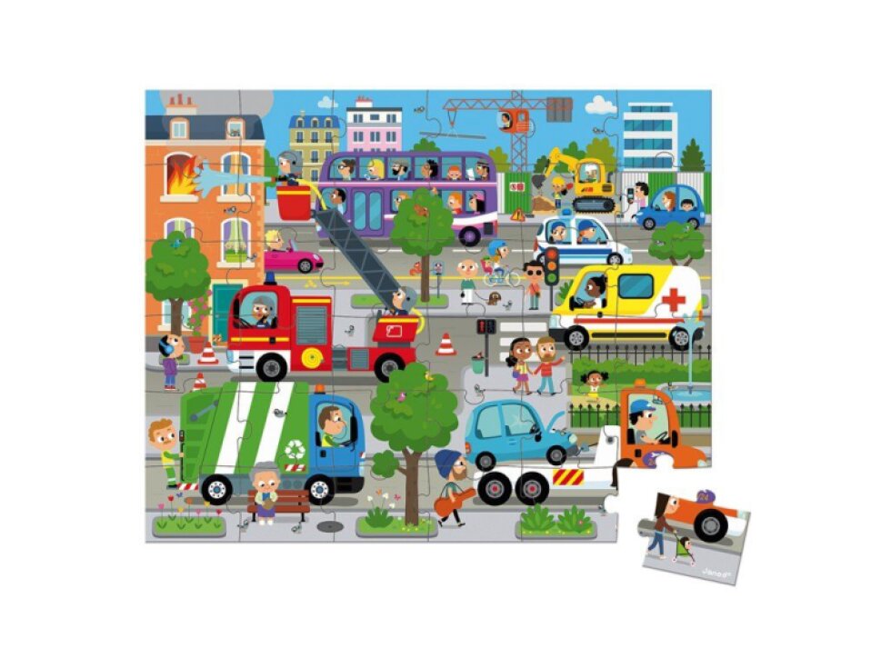 Janod puzzle město 36 ks
