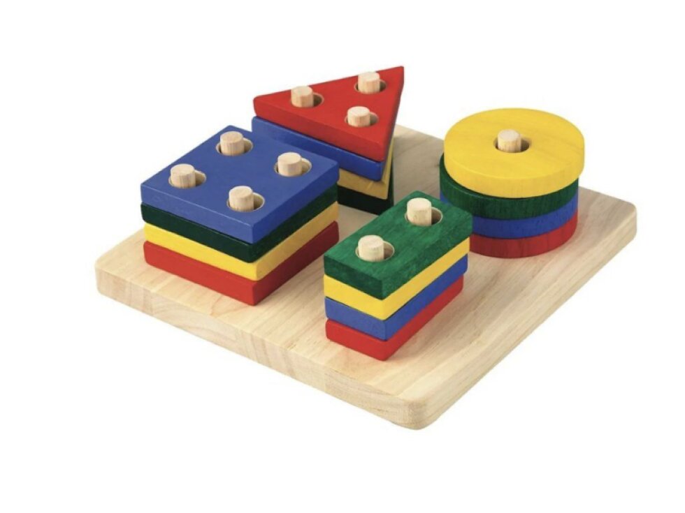 PlanToys Deska s geometrickými tvary