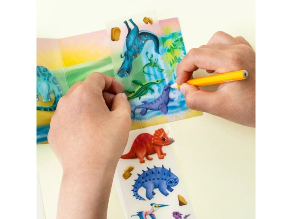 Kreativní sada Tiger Tribe Mini Transfer Magic - Dinosaurs
