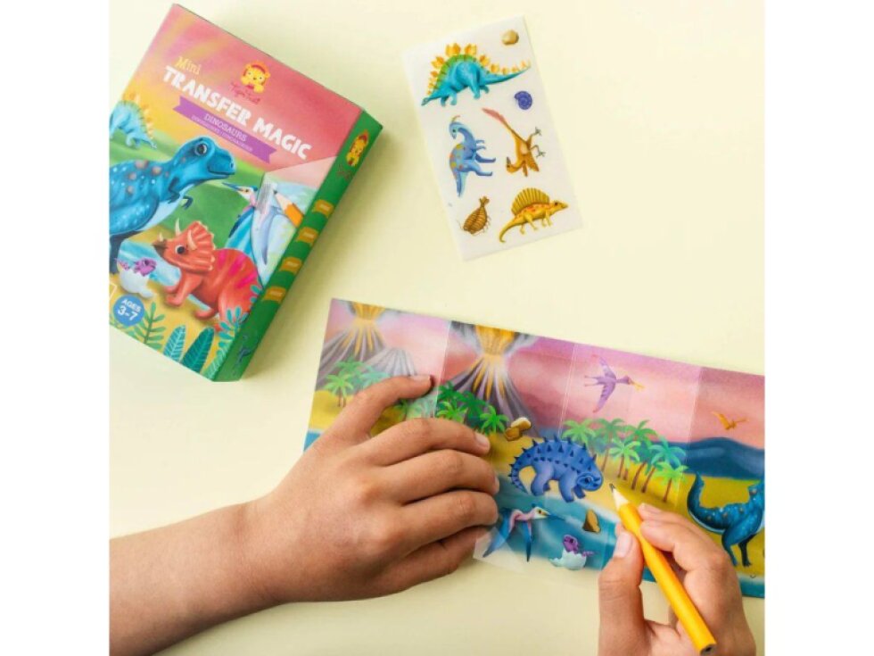 Kreativní sada Tiger Tribe Mini Transfer Magic - Dinosaurs