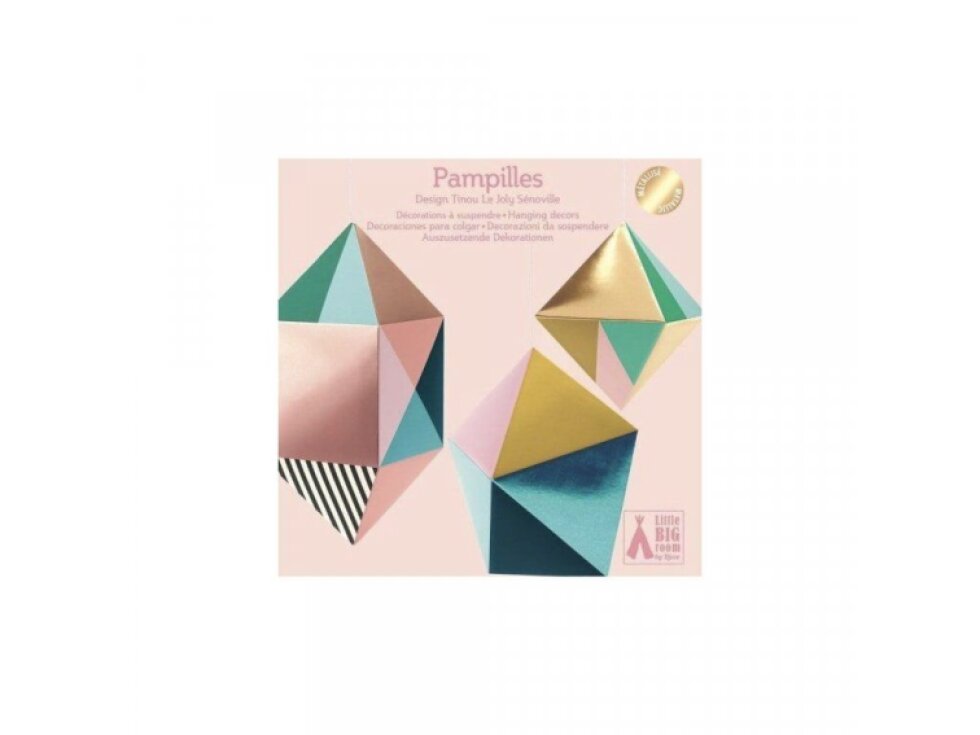 DJECO Dekorace k zavěšení 3D geometrické útvary