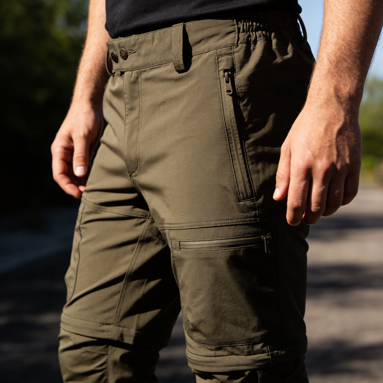 pánské kalhoty Finnveden Hybrid Zip-Off - Pinewood