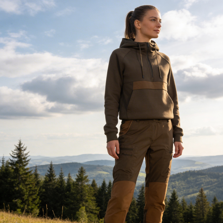 dámské kalhoty Caribou TC - Nougat - Pinewood