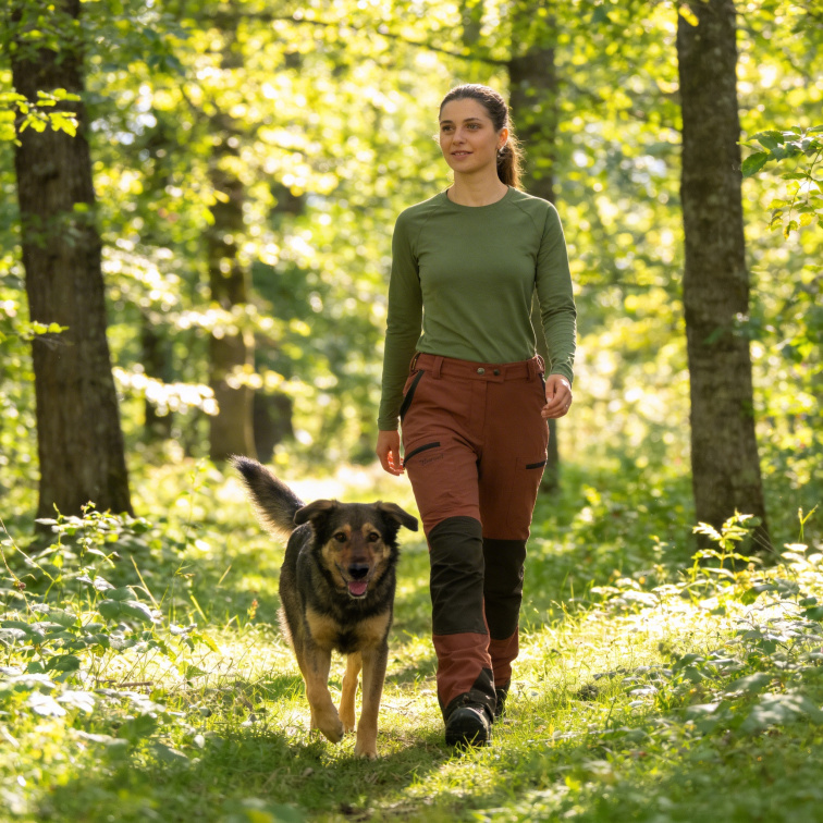 kalhoty Caribou Hunt Terracotta-Ladies - Pinewood