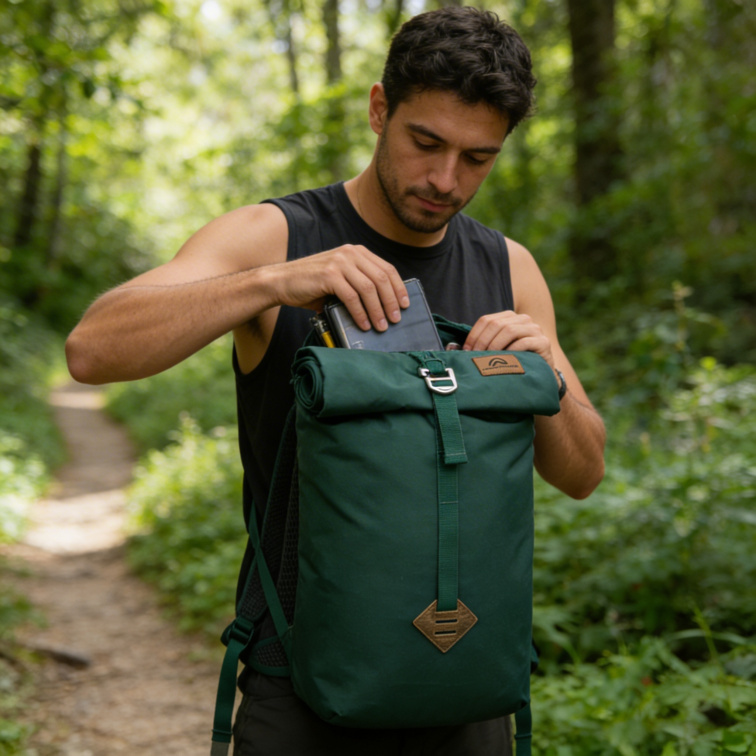 batoh městský Urban Roll Top Darkgreen - Northfinder