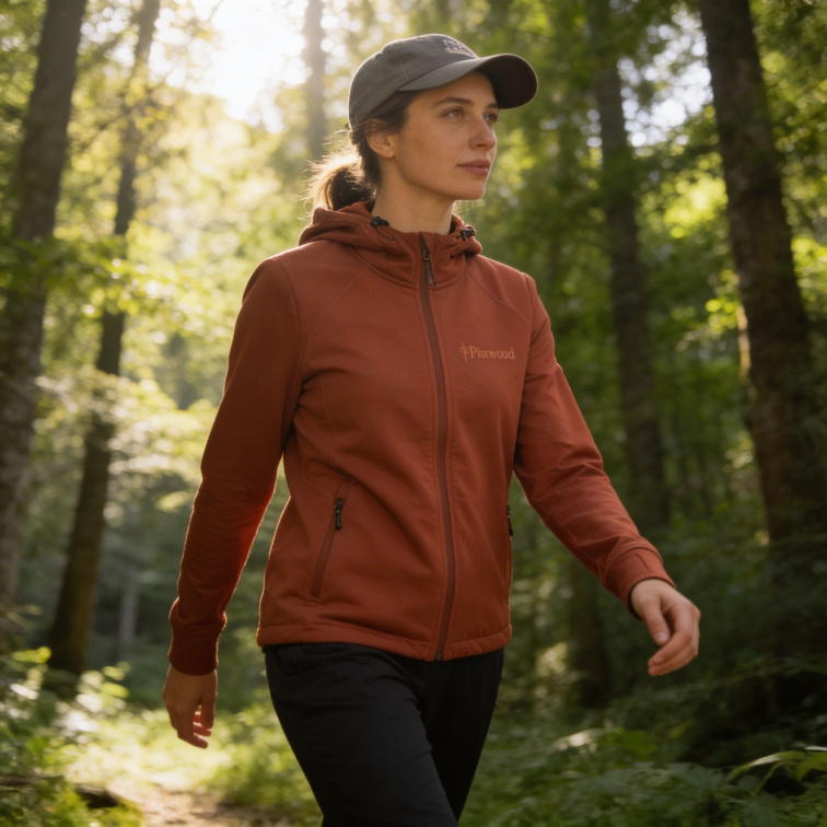 mikina Finnveden Hoodie Ladies Terracotta - Pinewood