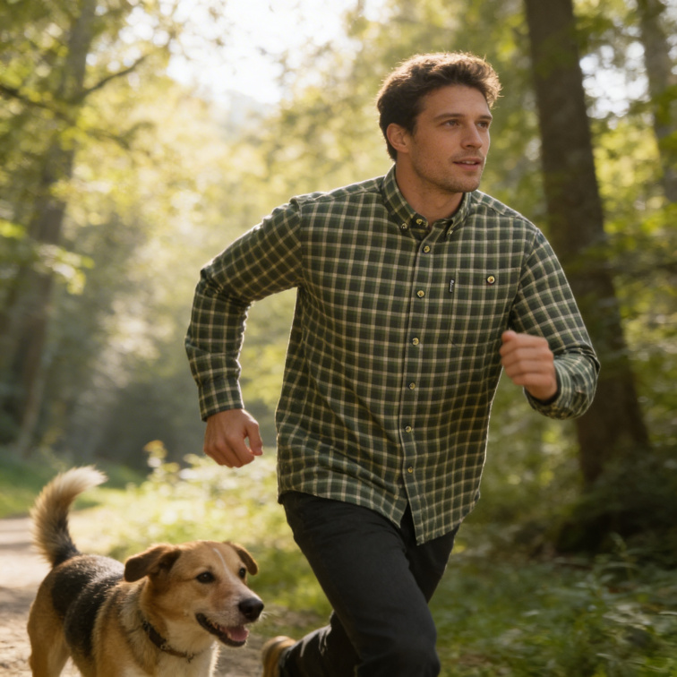 košile Maribor TC green/beige - Pinewood