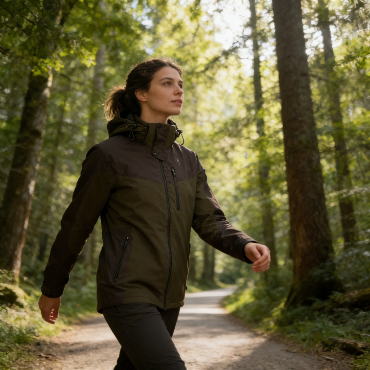 bunda Finnveden Hybrid Brown Ladies - Pinewood