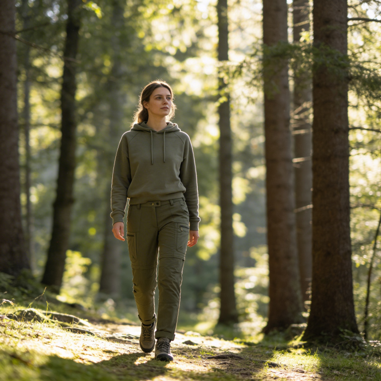 dámské kalhoty Zip-Off Namibia - Pinewood