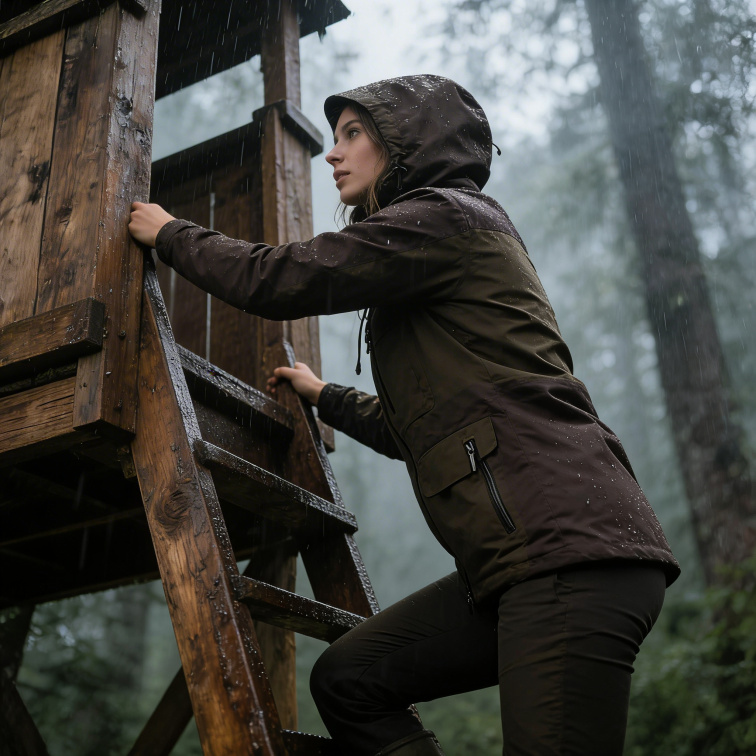 bunda Finnveden Hybrid Brown Ladies - Pinewood