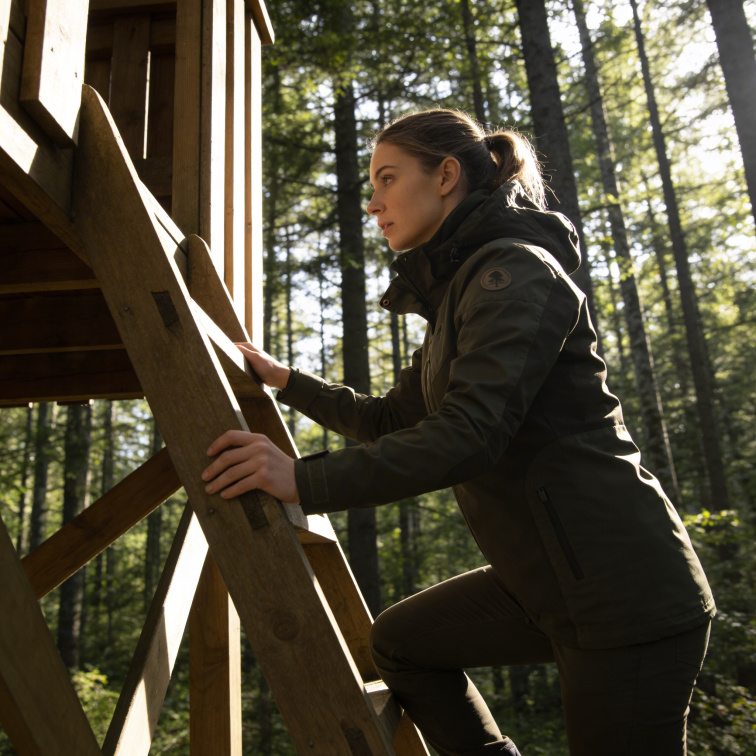 bunda Finnveden Hybrid Dark Olive Ladies - Pinewood