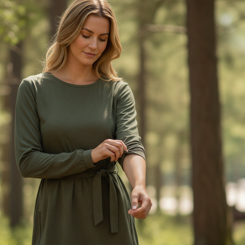 šaty Everyday Travel Topographic - Pinewood