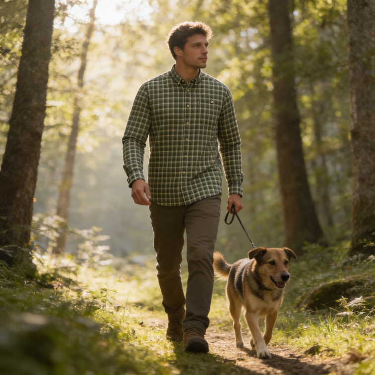 košile Maribor TC green/beige - Pinewood