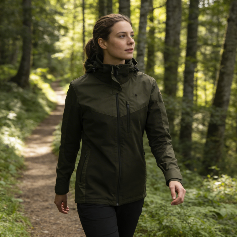 bunda Finnveden Hybrid Dark Olive Ladies - Pinewood