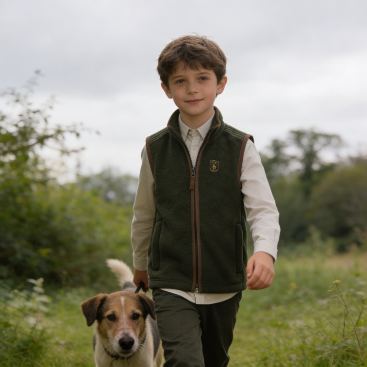 dětská vesta fleece Cumbria - Deerhunter