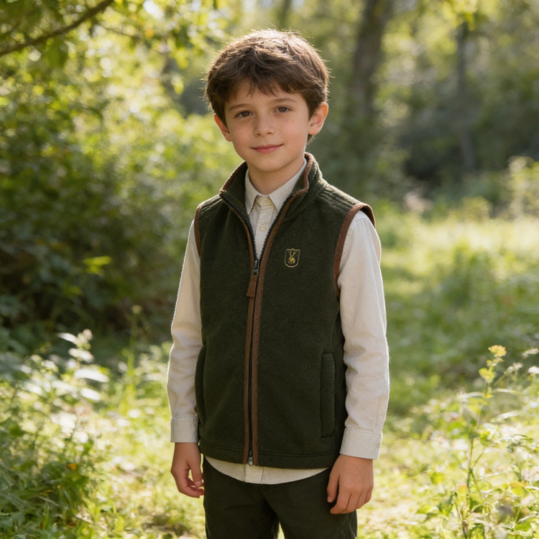 dětská vesta fleece Cumbria - Deerhunter