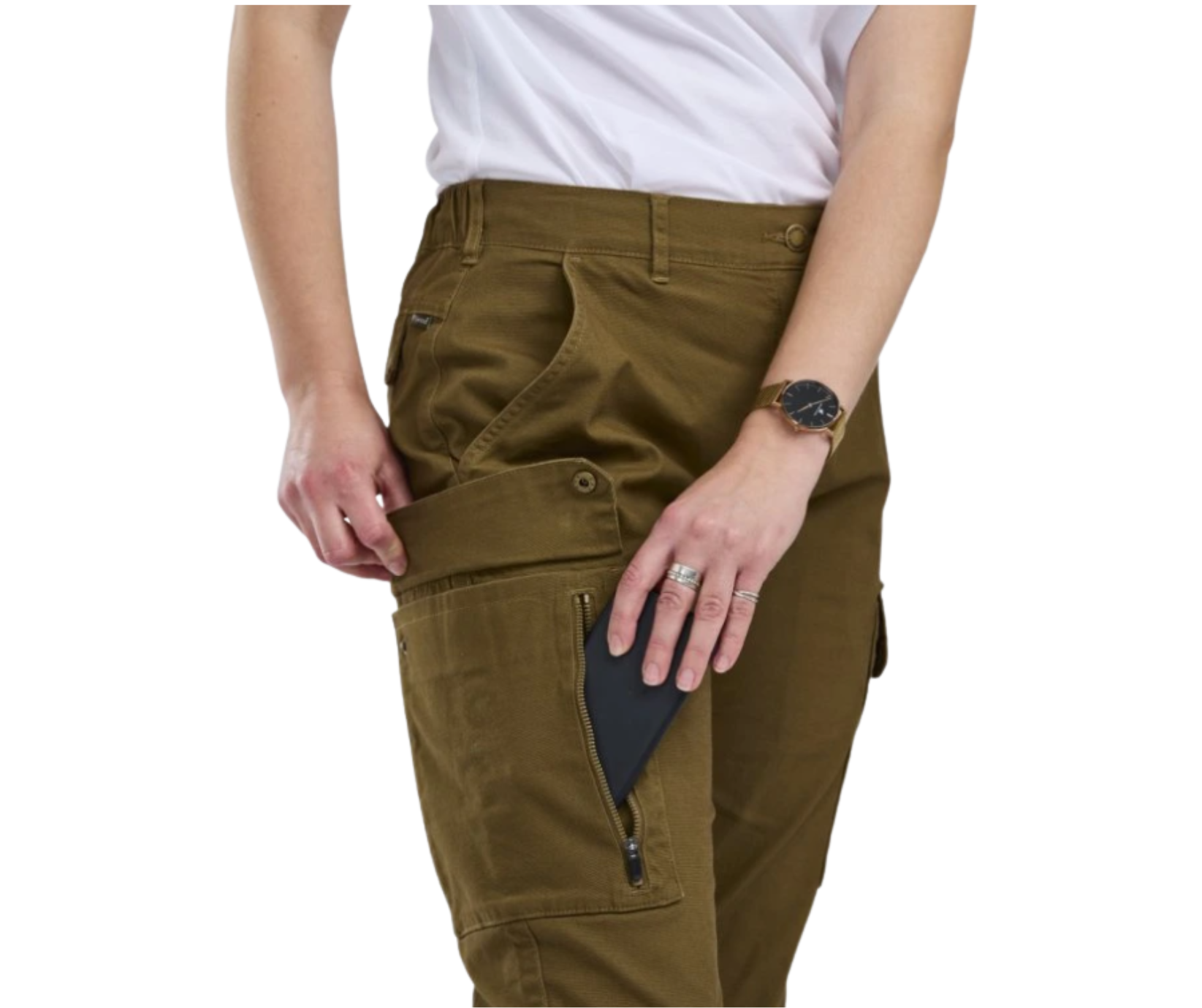 kalhoty Varnamo Vintage Canvas Ladies - Pinewood