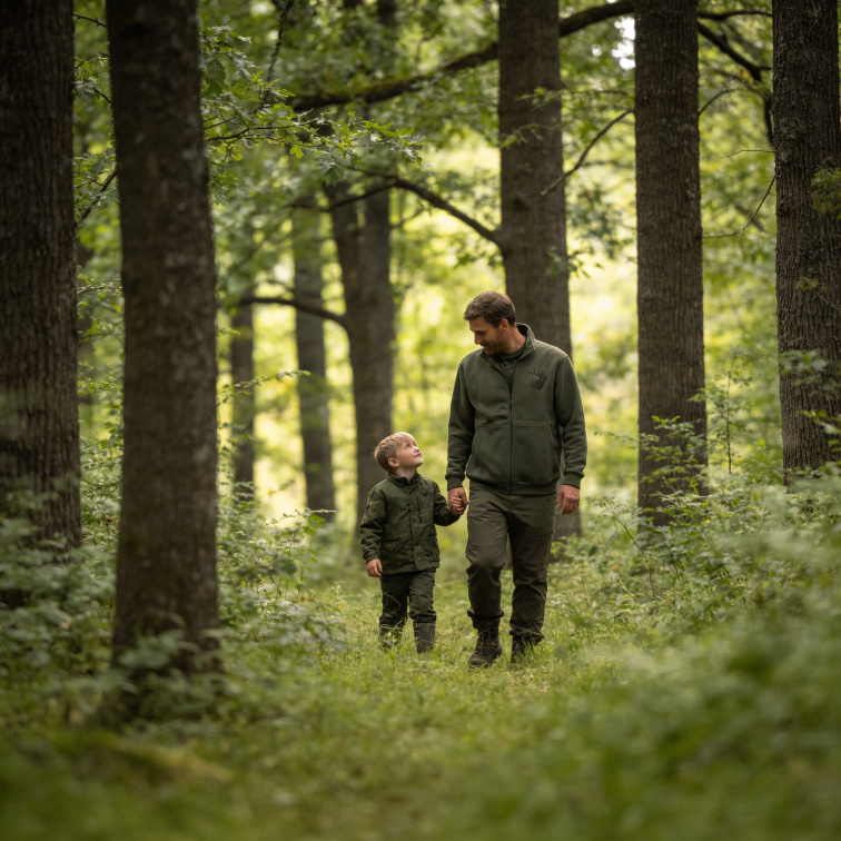 mikina C.I.T. dlouhý zip - jelen