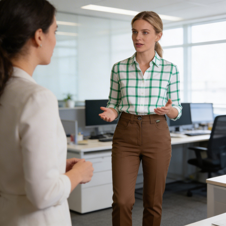 dámské hnědé kalhoty Zita - Margita