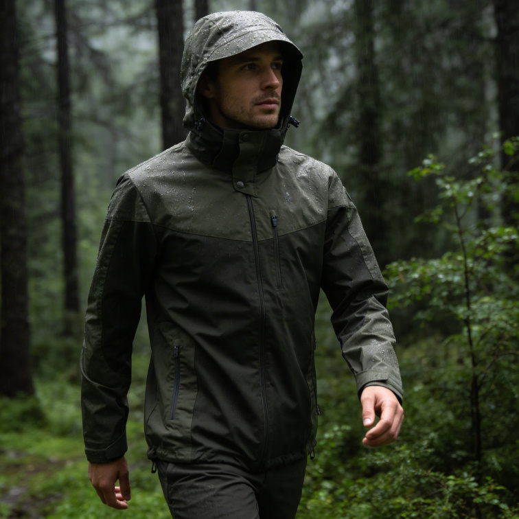 pánská bunda Finnveden Hybrid Dark Olive - Pinewood