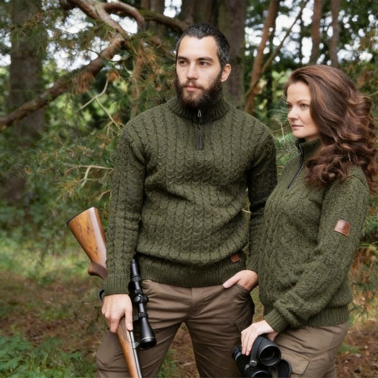 vlněný copánkový svetr - C.I.T.