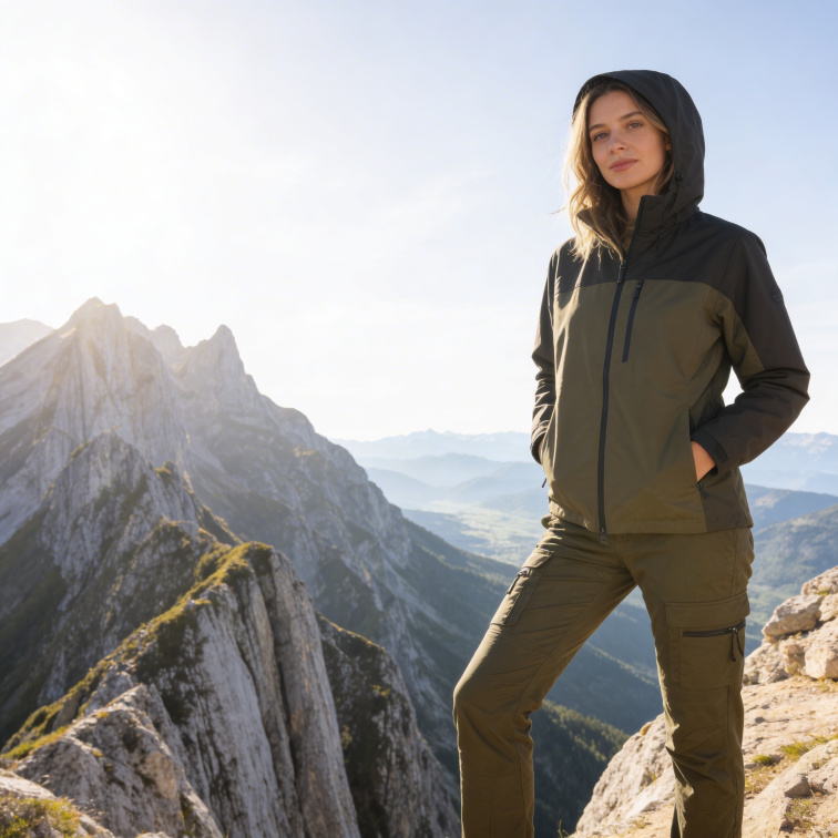 dámské kalhoty khaki - C.I.T