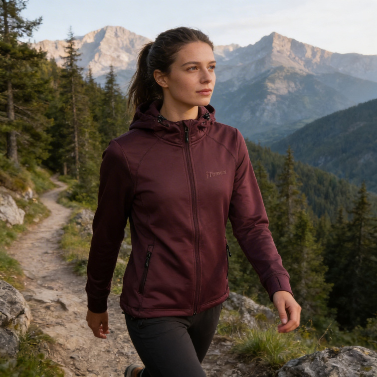 mikina Finnveden Hoodie Ladies Plum - Pinewood