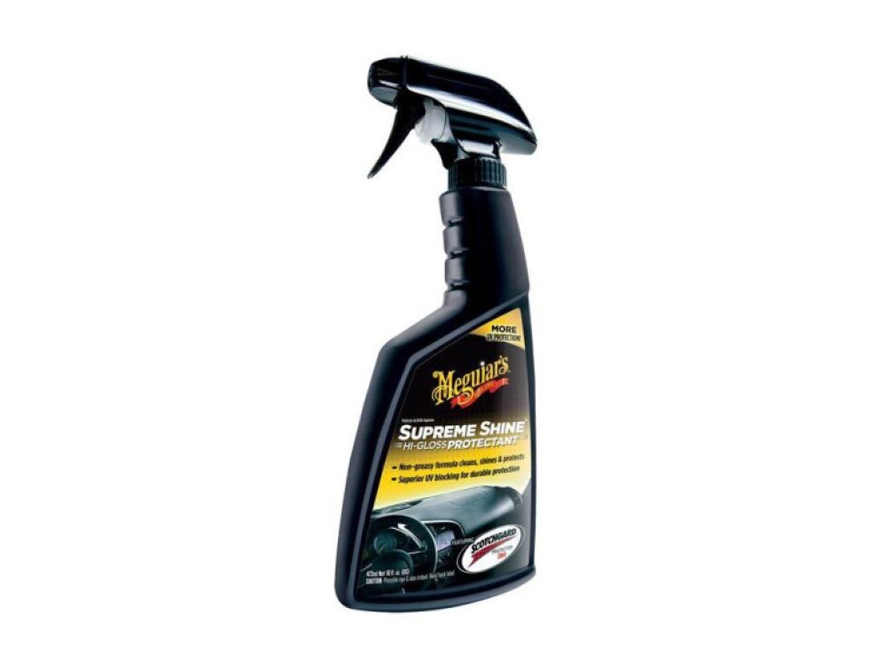 Meguiar's Supreme Shine Vinyl & Rubber Protectant - ochrana interiérových plastů, vysoký lesk, 473 ml