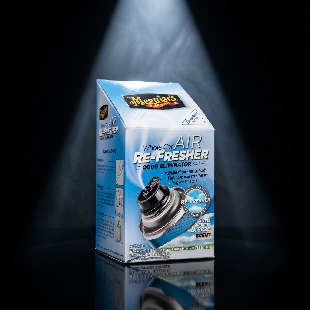 Meguiar's Air Re-Fresher Odor Eliminator - Summer Breeze Scent - čistič klimatizace + pohlcovač pachů + osvěžovač vzduchu, vůně "Summer Breeze", 71 g
