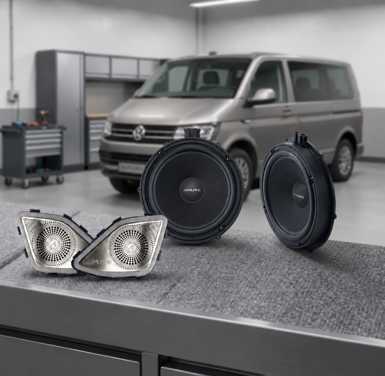 Reproduktory Alpine pro VW Transporter T6 SPC-108T6