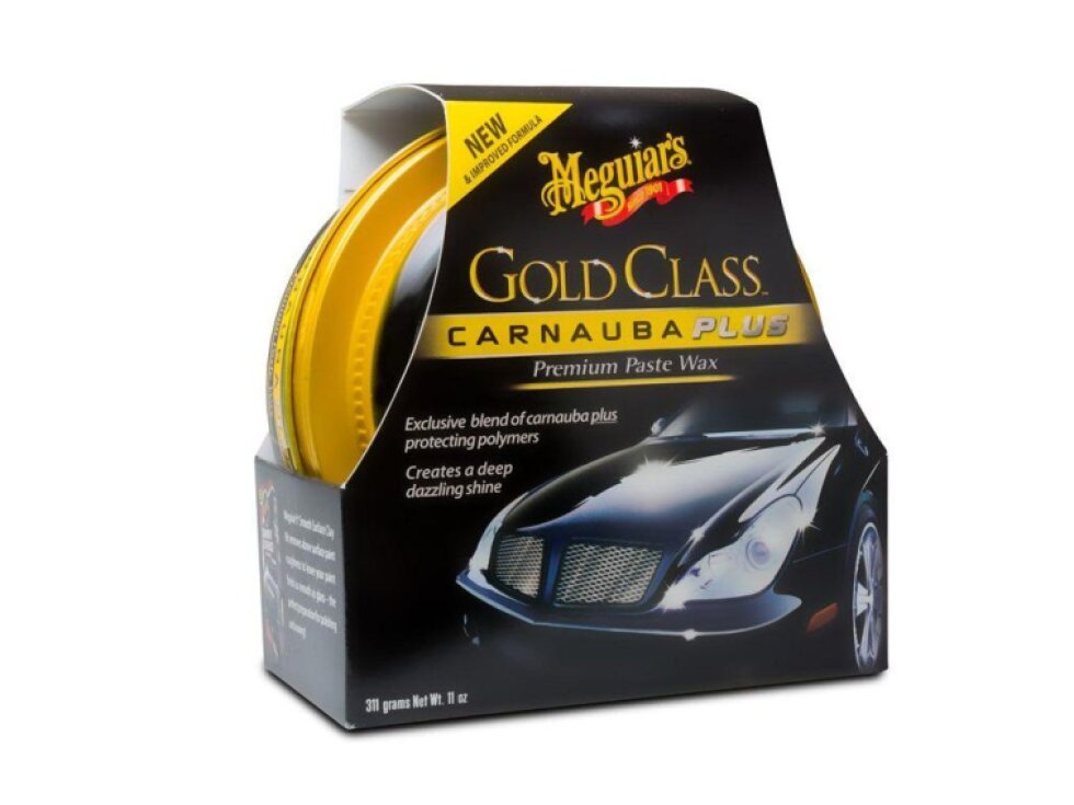Meguiar's Gold Class Carnauba Plus Premium Paste Wax - tuhý vosk s obsahem přírodní karnauby, 311 g