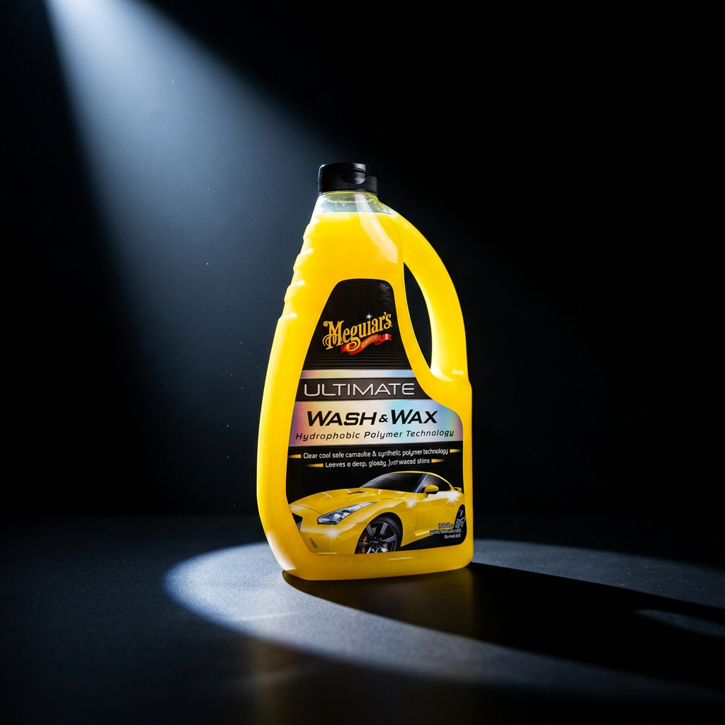 Meguiar's Ultimate Wash & Wax - luxusní, nejkoncentrovanější autošampon s příměsí karnauby a polymerů, 1420 ml
